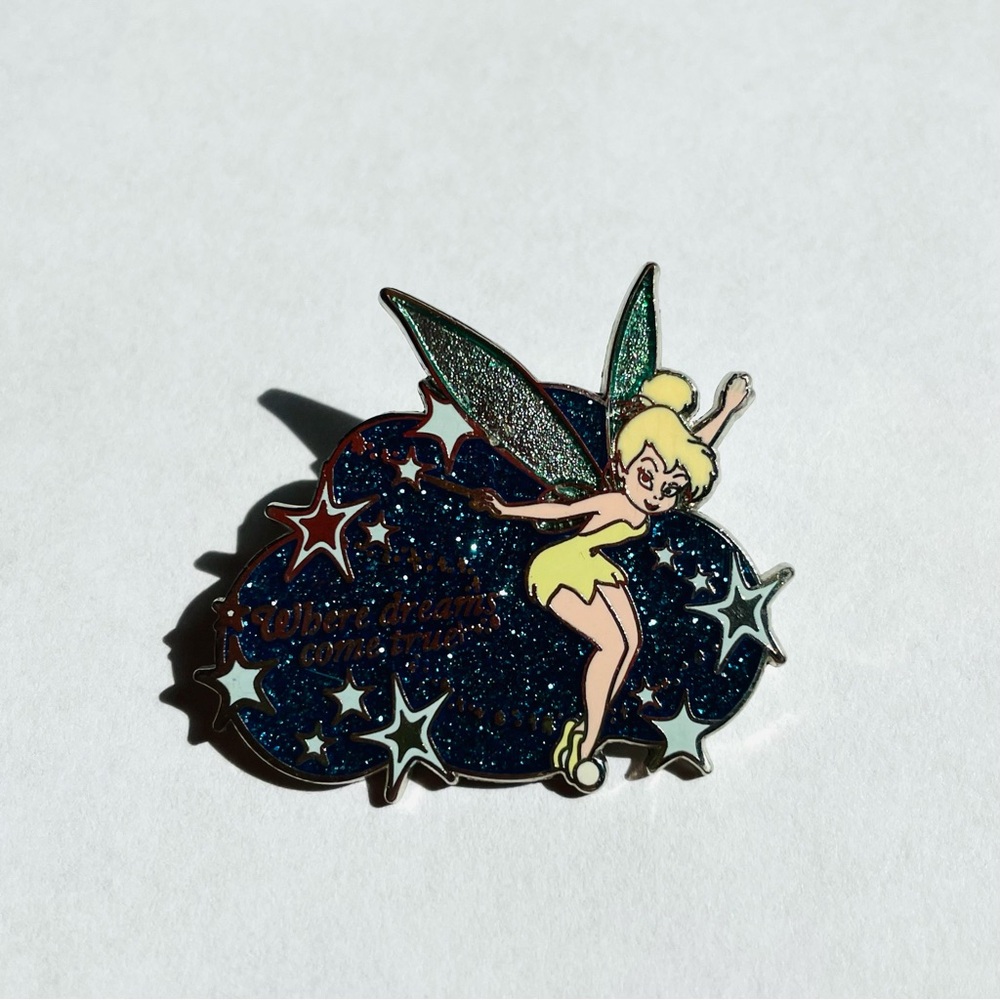 Tinker Bell- Blue Cloud with Light Blue Stars Disney Trading Pin